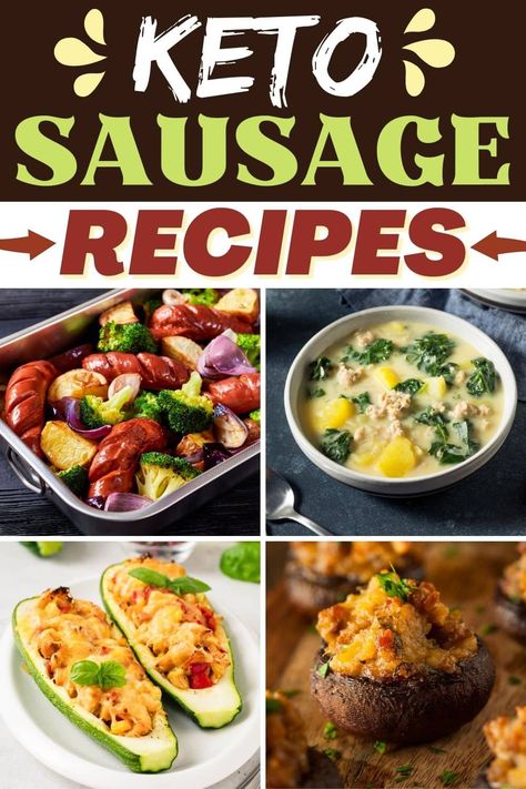 These keto sausage recipes make meal prepping a breeze. Whether you like turkey, beef, links, ground meat, or patties, these dishes are sure to satisfy. Keto Chicken Sausage Recipes, Keto Sausage Patties, Hot Sausage Keto Recipe, Keto Curried Sausages, Keto Sausage Recipes, Keto Sausage Link Recipes, Keto Sausage Recipe, Creamy Sauce For Chicken, Keto Sausage