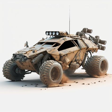 Dieselpunk Vehicles, Desert Buggy, Concept Vehicles Sci Fi, Tactical Truck, Armored Truck, Dream Cars Jeep, Concept Car Design, Expedition Vehicle, Army Vehicles