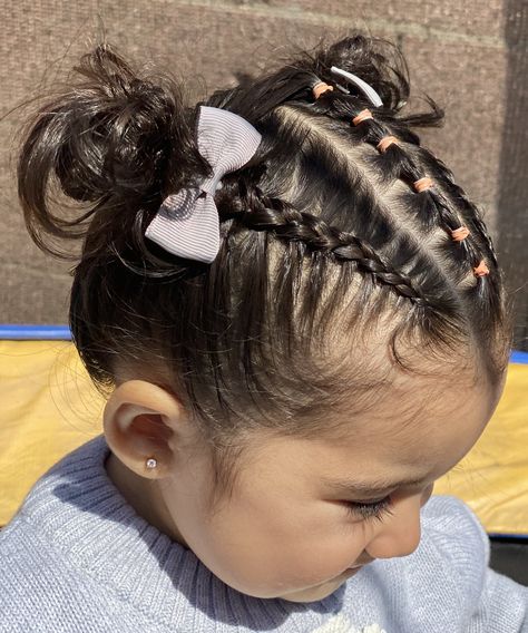 Babygirl Hairstyle, Toddler Hair Dos, Toddler Hairstyles Girl Fine Hair, Mixed Girl Hairstyles, Baby Girl Hairstyles Curly, Cute Toddler Hairstyles, Easy Little Girl Hairstyles, Girl Hair Dos, High Ponytail Hairstyles