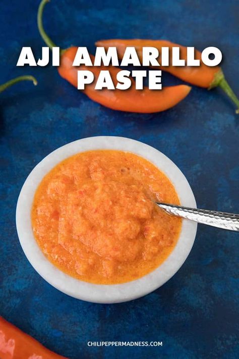 Aji Pepper, Aji Amarillo Paste, Aji Amarillo Recipes, Aji Recipe, Pepper Salsa, Paste Recipe, Hot Sauce Recipes, Peruvian Recipes, Dinner Inspiration