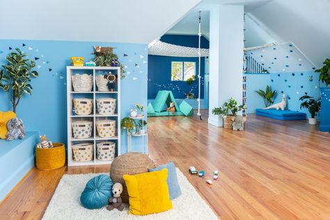 Active Oasis — grOH! Playrooms Playroom Blue, Baby Playroom, Types Of Play, Rustic Cottage, Play Area, Kid Spaces, Lounge Areas, House Inspiration, Nook