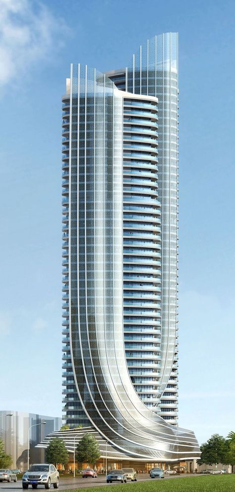 12 Storey Building Design, Mixed Use Tower, Retail Restaurant, Light Rail Station, Rail Station, Future Buildings, Contemporary Building, Two Towers, Plans Architecture