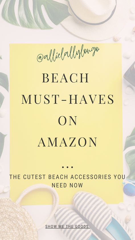 Shop my favorite Amazon Products! | Beach Must-Haves Amazon Beach Must Haves, Beach Must Haves, Beachy Stuff, Beach Gifts, Amazon Products, Beach Accessories, Must Haves, My Favorite, Shop My