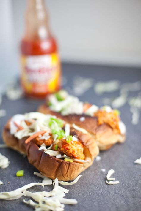 Skinny Buffalo Turkey Meatball Subs - Lillie Eats and Tells Turkey Meatball Subs, Buffalo Turkey Meatballs, Easy Corn Salsa, Lillie Eats And Tells, Buffalo Turkey, Greek Marinated Chicken, Buffalo Recipe, Turkey Meatball, Delicious Chicken Salad