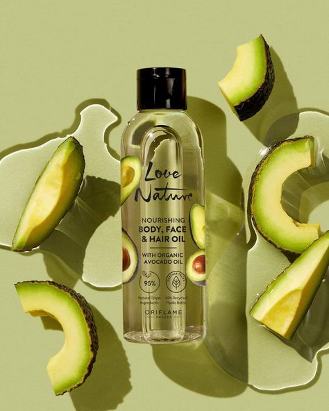 Oriflame Love Nature, Nature Leaves, Love Nature, Glass Skin, Face Hair, Body Hair, Massage Oil, Avocado Oil, Hair Oil