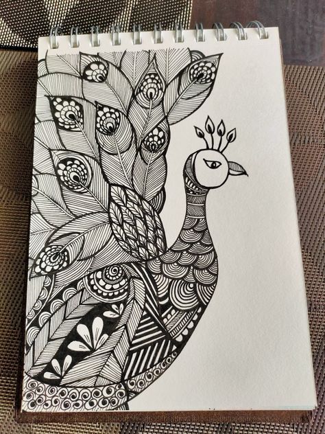 Stilasi Flora, Stilasi Fauna, Vignette Drawing, New Year's Drawings, Art Zentangle, Pen Doodles, Zentangle Pattern, Mandala Art Therapy, Zen Doodle Art