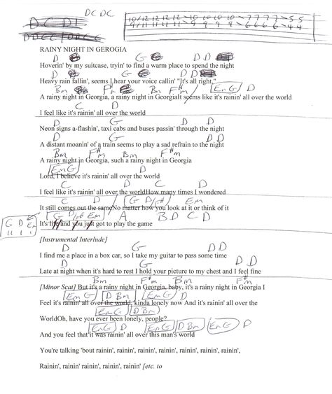 Rainy Night In Georgia (Brook Benton) Guitar Chord Chart Brook Benton, Ukulele Song, Ukulele Chords Songs, Great Song Lyrics, All About That Bass, Guitar Chord Chart, Lead Sheet, Lyrics And Chords, Ukulele Songs