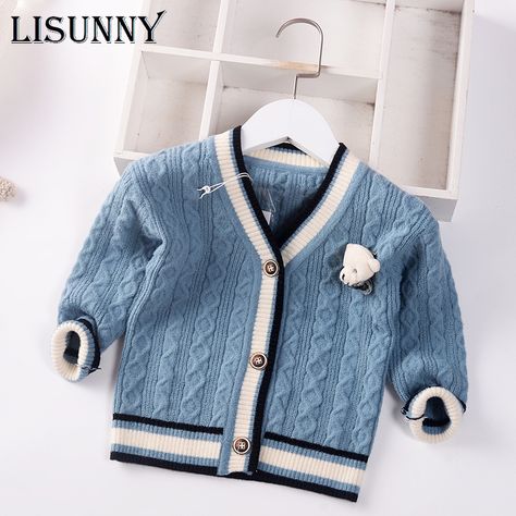 Cheap Sweaters, Buy Quality Mother & Kids Directly from China Suppliers:Children Knitted Cardigan Boy Sweater 2021 Spring Autumn New Cartoon Baby Sweaters Kids Baby Clothes Toddler stripe Coat 0 5y Enjoy ✓Free Shipping Worldwide! ✓Limited Time Sale ✓Easy Return. Boy Jumper, Boys Cardigans, Baby Sweater Knitting Pattern, Knit Baby Sweaters, Cheap Sweaters, Cardigan Knit, Girls Cardigan, Boys Sweaters, Baby Cartoon