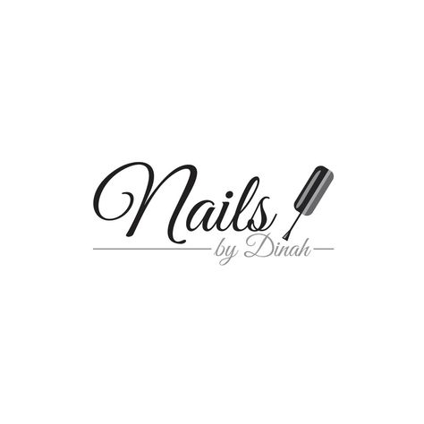 This is entry #43 by dtprethom in a crowdsourcing contest Design logo for a nail salon for $15.00 posted on Freelancer! Nails Page Logo, Nails By Logo, Logo For Nails, Nail Tech Logo Design Ideas, Nail Shop Logo, Logo Nail Mi, Logo Design Nails, Logo Nails Salon, Nail Logo Ideas Graphic Design