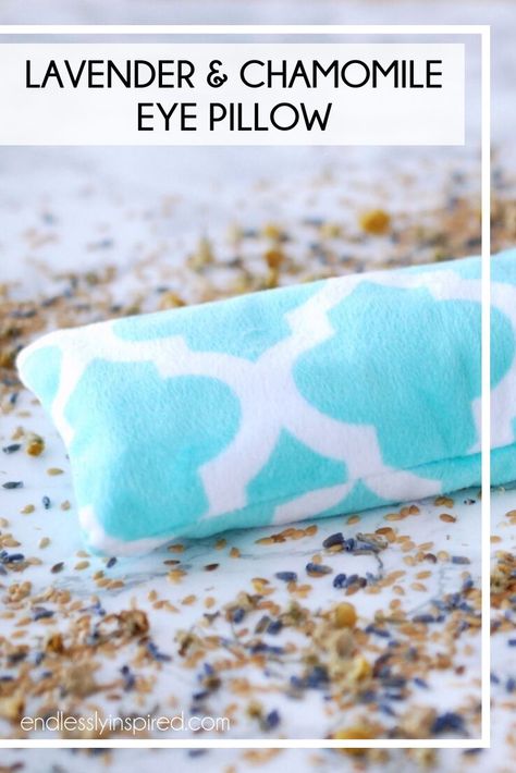 Learn how to make a quick and easy lavender and chamomile eye pillow to help combat those tough headaches or migraines. Kids Food Crafts, Lavender And Chamomile, Artificial Christmas Garland, Christmas Decorations Garland, Feeling Nauseous, Hot Pack, Eye Pillow, White Lights, Eye Pillows