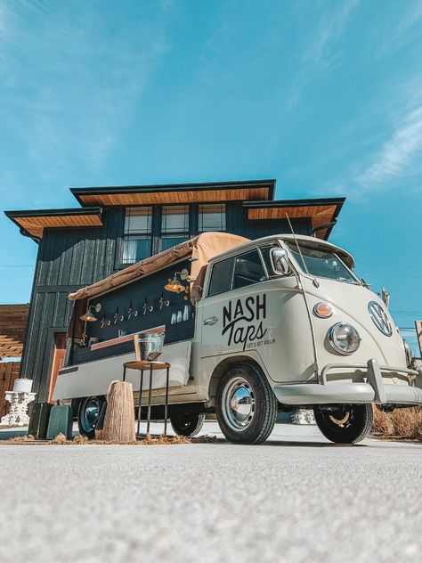 Nashville Tap Trucks Available for Rent — NashTaps Food Truck Color Schemes, Wine Truck, Beverage Marketing, Truck Branding, Tap Truck, Boxwood Backdrop, Nashville Food, Bar Mobile, Food Truck Wedding