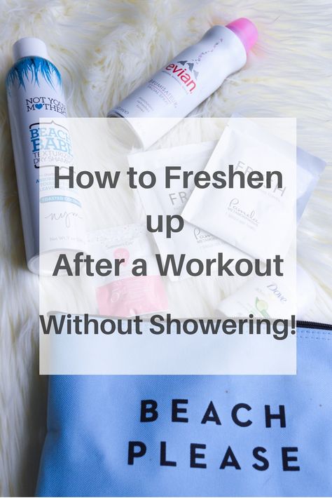 How to Freshen Up After the Gym...When You Have no Time to Shower! | All Things Lovely Workout Bag Essentials, Shower Workout, Lunch Workout, Lunch Time Workout, Gym Hacks, Gym Showers, Workout Bag, Cold Towels, Improve Life