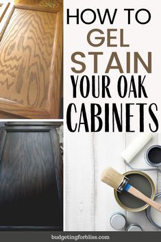 Staining Oak Cabinets Grey, Sanding And Staining Kitchen Cabinets, How To Darken Golden Oak Cabinets, Gel Stain Over Honey Oak Furniture, Wiping Stain Kitchen Cabinets, 1970s Oak Kitchen Cabinets, Staining Over Honey Oak Cabinets, How To Restain Oak Cabinets, Honey Oak Cabinets Makeover