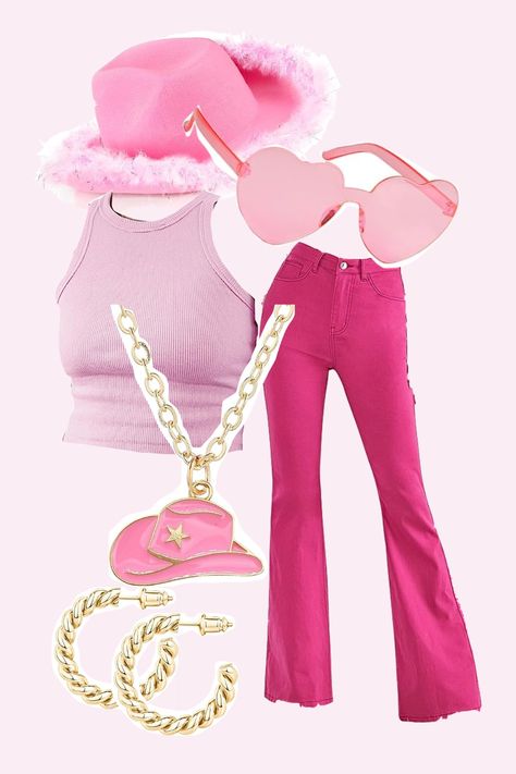 Barbie Move Outfit, All Pink Outfit Barbie, Weird Barbie Outfit, Barbie Themed Outfits Casual, Barbie Sports Outfit, Barbie Dress Up Day At School, Barbie Spirit Day, Pink Barbie Aesthetic Outfits, Barbie Outfits Spirit Week