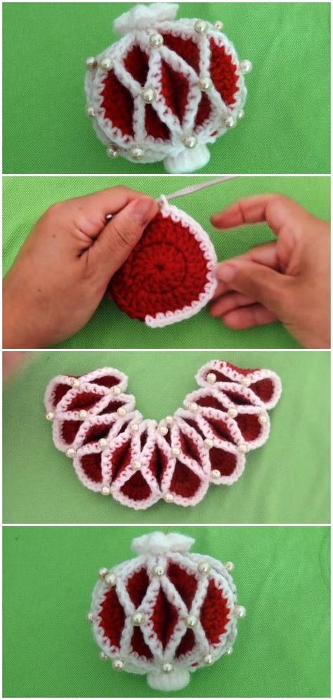 Cozy Crochet Christmas Decorations For Your Home Crochet Christmas Topper, Free Crochet Patterns For Christmas Ornaments, Crochet Patterns Christmas Ornaments, Diy Christmas Crochet Gifts, Christmas Ornaments Crochet Pattern, Crochet Holiday Home Decor, Crochet Ornament Covers Free Pattern, Free Patterns For Christmas Ornaments, Christmas Ornaments To Crochet