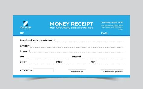 Withdrawal Slip, Money Receipt, Bank Transfer Receipt, Business Receipt Template, Official Receipt Template, Security Deposit Receipt, Rent Receipt, Receipt Template, Logo Banners