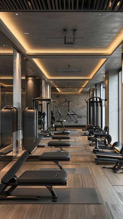 6. Health and Wellness: #health, #wellness, #fitness, #selfcare Third Space Gym, Apartment Fitness, Equinox Gym, Dance Studio Design, Luxury Home Gym, Home Dance Studio, Gym Lighting, Luxury Gym, Wellness Studio