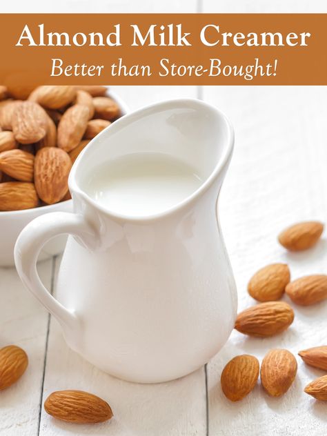 Diy Almond Milk, Almond Milk Creamer, Almond Creamer, Dairy Free Creamer, Make Almond Milk, Almond Milk Recipes, Creamer Recipe, Homemade Almond Milk, Nut Milk Bag