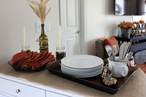 How To Cram A Large Crowd Into A Small House - Organized-ish How To Cram, Wooden Tv Trays, Fall Organization, Rolling Island, Small House Organization, Produce Stand, Ice Bowl, A Small House, Large Crowd