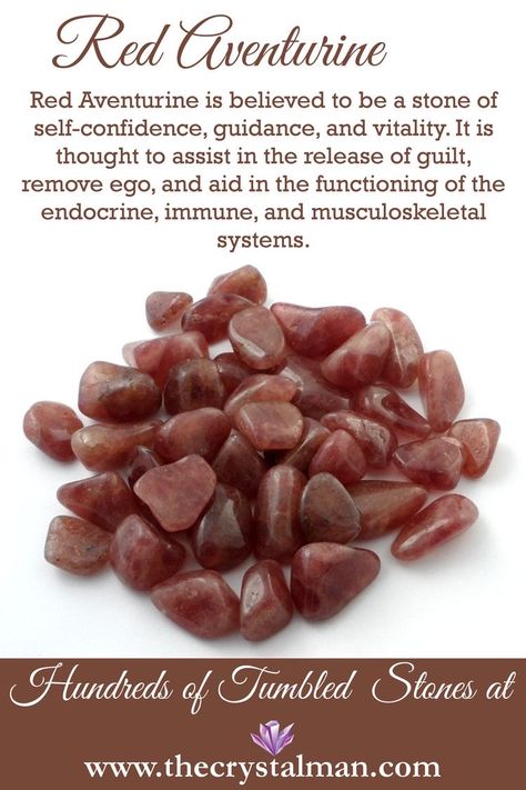 Red Aventurine Crystal, Aventurine Meaning, Red Aventurine, Musculoskeletal System, Red Stones, Crystals Healing Properties, Spiritual Crystals, Gemstone Meanings, Crystal Therapy