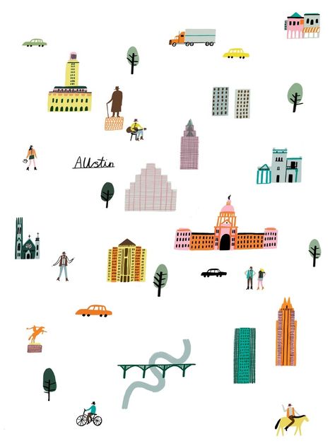 Anthropologie x Charlotte Trounce Charlotte Trounce, Life Illustration, Kids Graphics, Zen Colors, Living In London, Inspirational Illustration, Illustrated Map, Hand Drawn Design, Freelance Illustrator