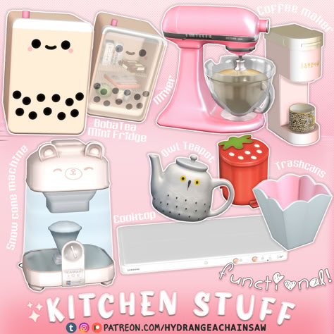 Owl Teapot, Keurig Mini, Sims 4 Cheats, Sims 4 Kitchen, Free Sims 4, Cute Furniture, Sims Games, The Sims 2, Sims 4 Cc Packs