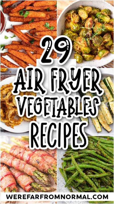 Vegetable Air Fryer Recipes, Vegetable Air Fryer, Vegetables In Air Fryer, Air Fryer Veggies, Air Fryer Vegetable Recipes, Air Fryer Vegetable, Air Fryer Vegetables, Recipes Airfryer, Air Fryer Recipes Healthy Low Carb