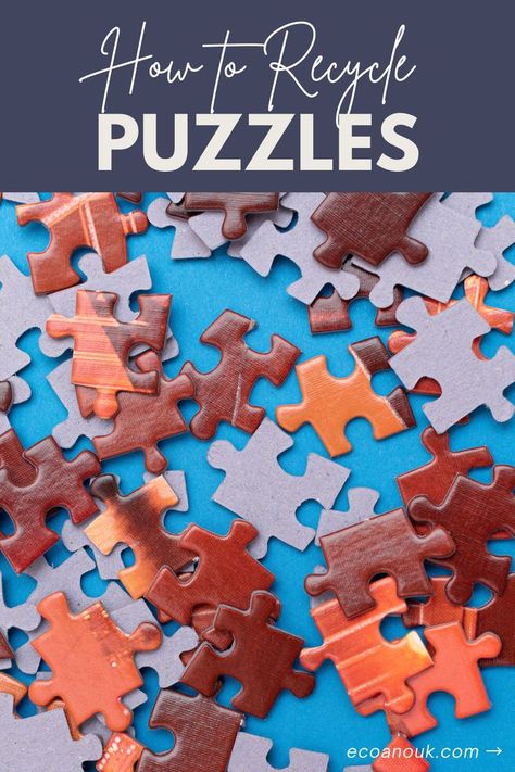 recycle puzzle pieces Jigsaw Puzzle Crafts, Upcycle Toys, Puzzle Piece Art, Puzzle Quotes, Puzzle Piece Crafts, Difficult Jigsaw Puzzles, How To Recycle, Puzzle Crafts, Puzzle Set