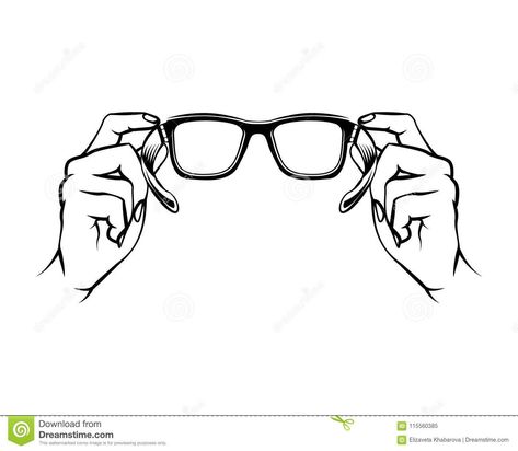 Eyeglasses Icon. Oculist Logo. Hand Holding Glasses. Vector. Stock Vector -  Illustration of flat, glasses: 115560385 Hand Holding Glasses Drawing, Looking Through Glasses Art, Hands Holding Glasses Reference, Holding Eye Glasses Pose Reference, Take Off Glasses Pose, Person Holding Glasses, Hand Holding Glasses Reference, Hand Holding Glass Reference, Glasses Art Reference