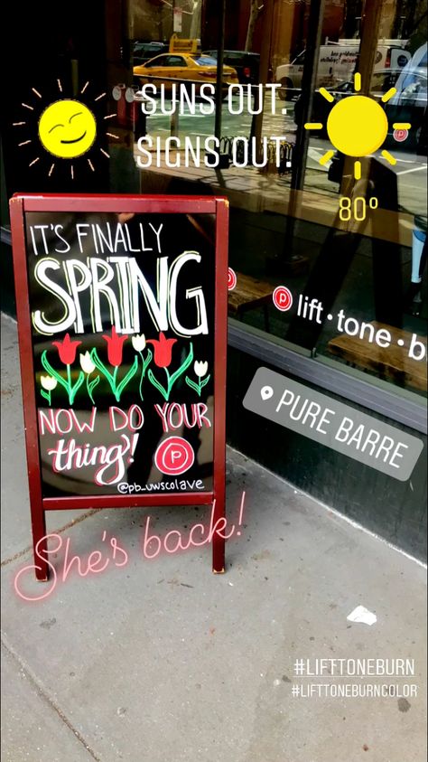 Pilates Board, Chalk Sign, Pure Barre, Salon Signs, Spin Class, Board Ideas, Chalkboard, Pilates, Chalk