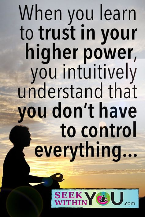 When you learn to trust in your higher power, you intuitively understand that you don’t have to control everything…..  Learning to trust is the key. It is definitely a practiced vibration. Are you developing and deepening your connection to source so that you learn to trust?  #spiritualguidance #spirituality Higher Power Quotes, What Is Spirituality, Energy Vibration, Aa Quotes, Gratitude Journals, Quotes Strength, Celebrate Recovery, Narcotics Anonymous, Wealth Dna Code