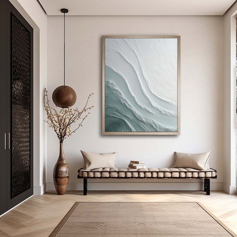 Plaster Art Texture, Ocean Wave Painting, Minimalist Artist, Wabi Sabi Art, Wabi Sabi Wall, Wabi Sabi Wall Art, Creation Art, Abstract Art For Sale, Wave Painting