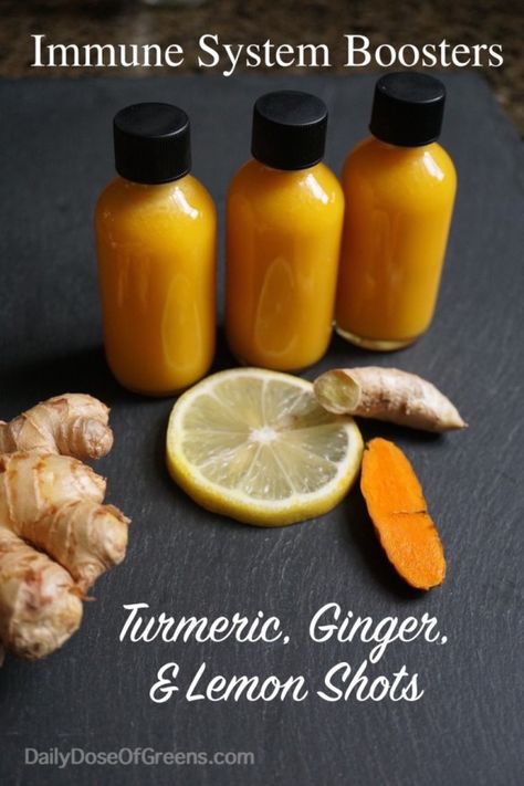 Lemon Shots, Juice Shots, Ginger And Lemon, Turmeric Shots, Immune Boosting Foods, Ginger Shot, Wellness Shots, Healthy Juice Recipes, Juicing For Health