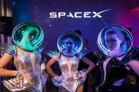 Space Event Theme, Futuristic Party Theme, Futuristic Party, Futuristic Theme, Space Exhibition, Galaxy Party, Corporate Events Decoration, Futuristic Space, Space Theme Party