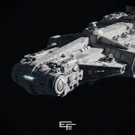 ArtStation - LFC-2200 Corellian Light Fast Courier, Edoardo Figini Cr90 Corvette, Corellian Corvette, Spaceship Reference, Star Wars Ships Design, Star Wars Novels, Star Wars Spaceships, New Republic, Space Ship Concept Art, Capital Ship