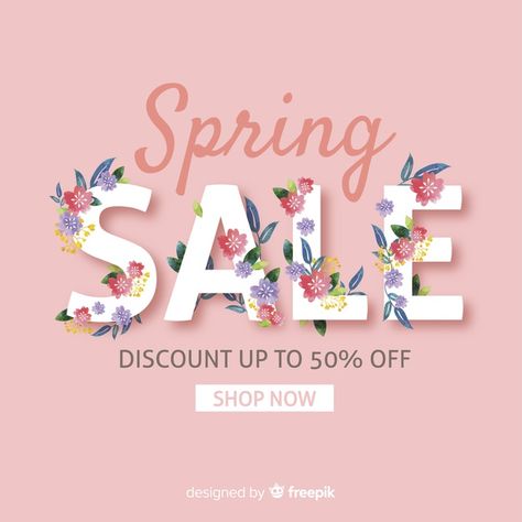 Spring Design Graphic, Spring Sale Poster, Social App Design, Spring Sale Banner, Sale Background, Digital Advertising Design, Spring Banner, Sale Logo, 광고 디자인