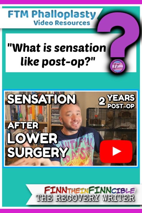 Discussing the return of sensation after having lower surgery (FTM Phallo) at 2 years post op.   Find more info about gender transition on my website : https://finlaygames.com/  #transgender #ftm #ftmtransgender #phalloplasty #transresources Ftm Bottom Surgery Results, Types Of Top Surgery Ftm, Ftm Tips For Dysphoria, Too Surgery Ftm, Trans Poems Ftm, Post Op, Live Video, Practical Advice, Surgery