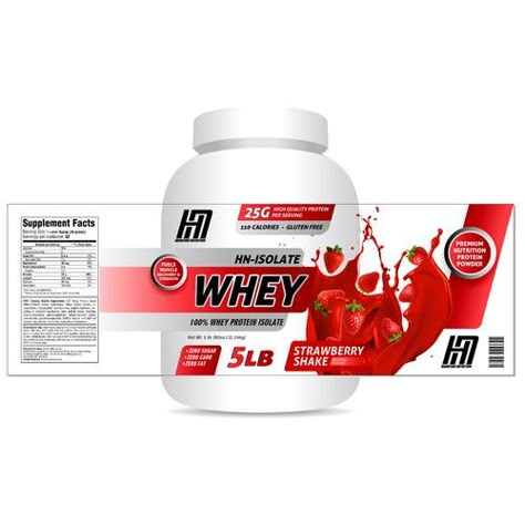 Whey Protein Label Design, Protein Design, Supplement Packaging Design, Protein Shake Drinks, Gold Standard Whey Protein, Supplement Packaging, Gold Standard Whey, Login Screen, Strawberry Protein