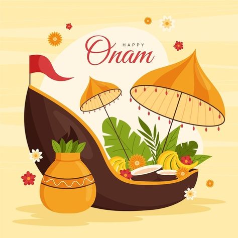 Happy Onam Images, Onam Images, Onam Wishes, Celebration Illustration, Onam Celebration, Onam Festival, School Board Decoration, Happy Onam, Human Figure Sketches