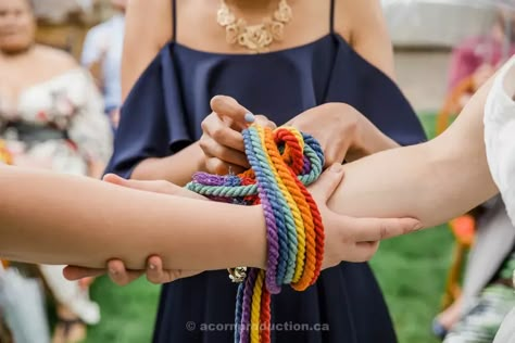 Fall Wedding Decor Ideas, Rainbow Wedding Theme, Handfasting Ceremony, Fall Ceremony, Fall Wedding Decor, Wedding Theme Ideas, Wedding Ceremony Arch, Wedding Decor Ideas, Grass Wedding