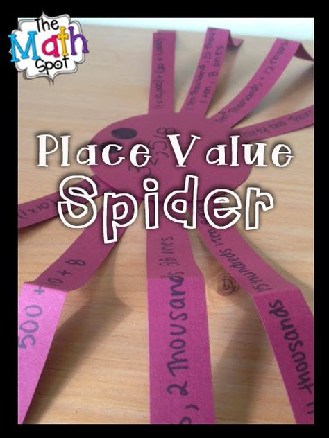 Numbers are CREEPILY Flexible - The Math Spot Halloween Craftivity, Place Value Craft, Math Craftivity, Halloween Math Activities, Notes Tips, Make Math Fun, Expanded Form, Math Place Value, Math Crafts