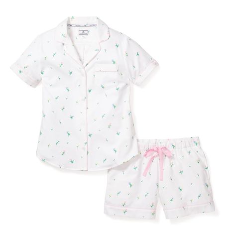 Women's Collection – Petite Plume Short Pajamas, Pastel Butterflies, Cute Pjs, Cute Pajama Sets, Cotton Pajamas, Cute Pajamas, Contrast Piping, Cotton Pyjamas, Short Pajama Set