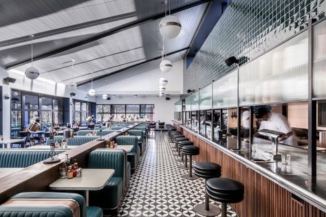 20s Interior, Burger Bars, Diner Interior, Modern Diner, Design Studio Interior, Diner Restaurant, Diner Decor, Hotel House, Retail Interior Design