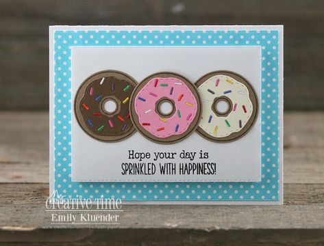 My Creative Time: Weird Holiday: National Doughnut Day National Doughnut Day, Donuts Cake, Donut Day, National Donut Day, Coffee Cards, Weird Holidays, Army Wife, Stamping Up Cards, Cricut Creations