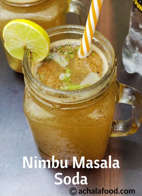 Nimbu Masala Soda is a recipe of summer drink in hindi & english with step to step directions with photos and recipe video,tips and variation Masala Soda Recipe, Lemon Soda Recipe, Indian Drinks, Spicy Drinks, Soda Recipe, Fresh Drinks, Video Tips, Flavored Drinks, Sweet Food