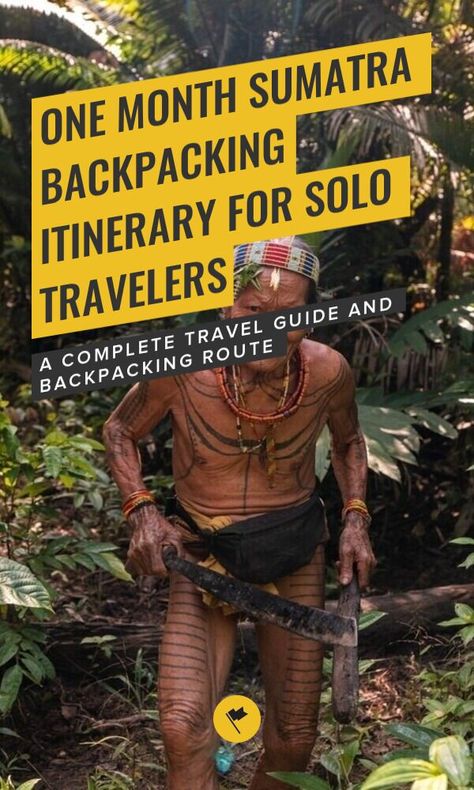 One Month Sumatra Backpacking Itinerary for Solo Travelers - A Complete Travel Guide and Backpacking Route - One Month in Sumatra, Indonesia, an epic backpacking itinerary full of adventure from Orangutan trekking to visiting the Mentawai tribe, and more. #travel #destinations #indonesia #southeastasia #asia #sumatra Sumatra Travel, Backpacking Itinerary, Backpacking Routes, Lake Toba, Solo Traveling, Backpacking Tips, Southeast Asia Travel, More Travel, Destinations Travel