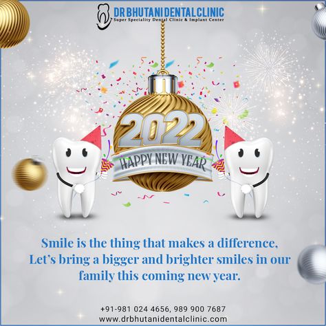 Happy New Year 2022 Dental New Year Wishes, New Year Dental Post, Dental New Year, Dental Images, New Year Post, Dental Posts, Dental Posters, Dental Hospital, Happy New Year 2022