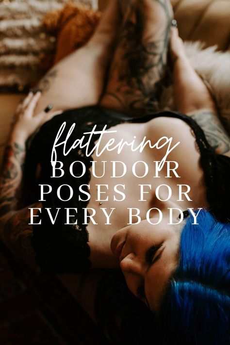 This guide has some flattering boudoir poses that look amazing for every shape, and some ways to feel confident during your session! Boudier Pic Poses At Home Plus Size, Bodouir Photoshoot Plus Size Poses, Selfie Bed Poses, Plus Size Boudiour Poloroid Ideas Poses, Spicy Bed Poses, Boudier Pic Poses At Home, Boudwar Photoshoot, Spicy Photoshoot Ideas For Boyfriend, Diy Boudiour Photoshoot Phone Poses