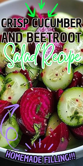 Crisp Cucumber and Beetroot Salad Cooked Beets Recipe Salad, Crisp Cucumber And Beetroot Salad, Fresh Cucumber And Beet Salad, Cucumber Beetroot Salad, Beetroot And Cucumber Salad, Beet And Cucumber Salad Recipes, Cucumber And Beetroot Salad, Beetroot Salad Recipes Healthy, Beet Salad Recipes Cold