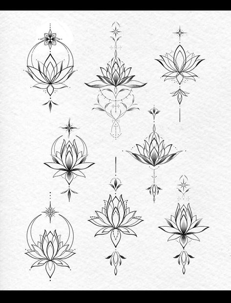 Lotus Aesthetic Tattoo, Line Lotus Tattoo, Mandala Lotus Tattoo, Mandala Wrist Tattoo, Sternum Tattoo Design, Lotus Mandala Tattoo, Nape Tattoo, Persian Tattoo, Mandala Flower Tattoos